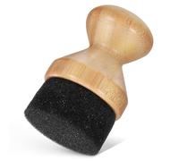 Abaodam Applicateur d'Huile et Cire pour à en Bois 5X5X85 CM Manche en Naturel et Brosse en Mousse Douce Outil D’Entretien Polyvalent pour Bloc de Boucherie et Ustensiles Cuisine en