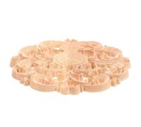 Abaodam Applique Décorative Ronde Matériau Bois Naturel en Bois Sculpté Design Élégant et Polyvalent pour Décoration de Meubles pour Intérieur Sophistiqué