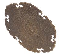 Abaodam Applique Métallique en Cuivre Style Antique pour Meubles et Boîtes en Bois, Décor Classique Élégant Motifs Délicats, pour Décoration D'armoires et Intérieur