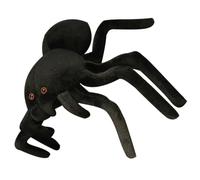 Abaodam Araignée Géante en Peluche 80 Cm Noire, Décoratif Original, Peluche Douce et Réaliste pour Garçon et Filles et Adolescents, Accessoire Halloween et Présent Amusant