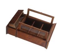 Abaodam Armoire de Rangement Style Rétro Buffet Vintage pour Maison de Poupée Mobilier Miniature Salon avec Finition Lisse et Espace Fonctionnel