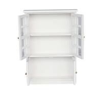 Abaodam Armoire Miniature en Bois Réaliste pour Maison De Poupée Modèle De Bibliothèque À Léchelle 1/12 Design Élégant Et Lisse