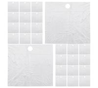 Abaodam Attrape-poils Jetable pour Lavabo Salle de Bain, 60 Pièces en Pe, Bavoir de Rasage Hygiénique pour Hommes, Collecte Cheveux et Barbe Lors du Rasage à Domicile