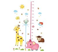 Abaodam Autocollant De Toise En Pvc Pour D'enfant 60 X 90 Cm Motif Éléphant En Spray