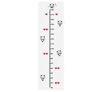 Abaodam Autocollant Mural de Mesure de Taille pour Garçon et Filles 3d Ours en Acrylique Solide, Stickers Décoratifs Chambre Bébé, Règle Hauteur 30-180 Cm, Décoration Murale Intérieure