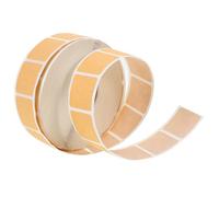 Abaodam Autocollants de Réparation Carrés en Kraft Auto-Adhésifs 1000 Pièces par Rouleau Étiquettes Pratiques pour Cibles de Tir Adhérence Forte pour Entraînement et Réparation de