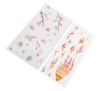Abaodam Autocollants Décoratifs 2 Feuilles Résistants à Décoloration en Papier pour Présent de Noël pour Guitare Acoustique et Ukulélé