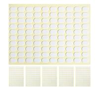 Abaodam Autocollants Double Face Pour Ongles Français 6 Feuilles Ovales Transparents Support Capsule Adhésif Fiable Pour Nail Art Pour Manucure Française
