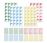 Abaodam Autocollants Drapeaux Pvc pour Cartes et Calendriers, 1 Pack Facile à Décoller, pour Activités D'apprentissage et Marquage, Étiquettes Polyvalentes pour Garçon Couleur Aléatoire