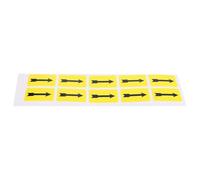 Abaodam Autocollants Fléchés de Direction en Pet Noir 10 Pcs pour Équipement Industriel Fonction D'avertissement et Adhérence Renforcée, Adaptés pour École et Entrepôt