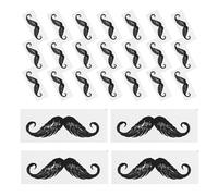 Abaodam Autocollants pour Épilation des Poils Nez Moustache, Protège-barbe Noir en Pp, 100 Pièces pour Décoration et Usage DIY