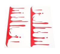 Abaodam Autocollants Voiture Halloween Sanglant Rouge en PVC, Design Réaliste Gouttes de Sang, Autocollants Extérieurs Réutilisables et Auto-adhésifs pour Décoration de Voiture