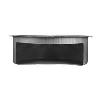 Abaodam Bac à Cendres Rond pour Poêle à Bois 26 Cm en Acier Renforcé avec Grille Perforée, Accessoire Cheminée Extérieur pour Collecte des Cendres et Ventilation Efficace Lors de