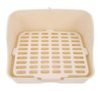Abaodam Bac à Litière pour Lapin en Plastique Blanc Plateau, pour Jardins et Parcs, Toilettes pour Petits Animaux Domestiques