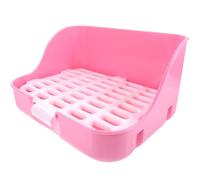 Abaodam Bac à Litière pour Petits Animaux Grosse Capacité en Plastique, Toilette D'entraînement pour Lapins et Cobayes, Design Pratique et Gain de Place pour Jardins et Parcs