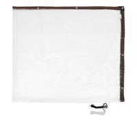 Abaodam Bâche Imperméable pour Poulailler 3x3 M avec Corde et Colliers de Serrage, Couverture Hivernale Transparente Anti-déchirure pour Enclos Extérieur de Volaille, Protection Pluie