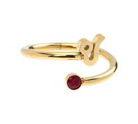 Abaodam Bague Ajustable Signe du Lion en Acier Inoxydable Zircon Brillant, Style Simple et Éclatant, Cadeau pour Femmes Lors de Festivals ou Retours la Maison