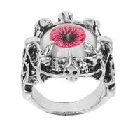 Abaodam Bague Oeil de Démon pour Hommes Accessoire Vintage pour Halloween Cosplay et Design Étrange et Élégant