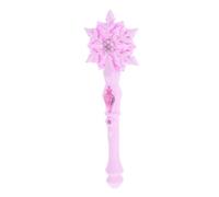 Abaodam Baguette Lumineuse Flocon de Neige pour Garçon et Filles 1pc, Baguette Magique Rose en Plastique Légère, Accessoire de Fête Princesse pour Jeu de Rôle et Anniversaire