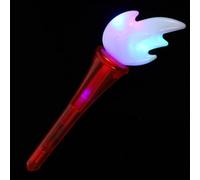 Abaodam Baguette Lumineuse LED Clignotante Rouge Torche Extérieure Portable à Batterie Intégrée Lampe Torche de Fête pour Événements Festifs et Concerts Lumineux Sécurisé pour Garçon