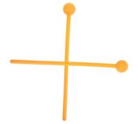 Abaodam Baguettes de Percussion Carillon 2pcs en Abs Orange Surface Polie, Ténacité, Design Simple et Élégant pour Garçon et Filles Débutants