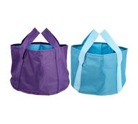 Abaodam Bain de Pieds Pliable 2 Pièces en Tissu Oxford et PEVA, Bassin Portable pour Usage Familial et Camping, Soulage la Fatigue, Compact et Transportable