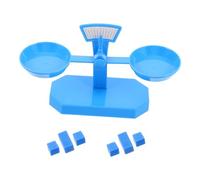 Abaodam Balance à Échelle Mathématique pour Garçon Et Filles, Petite Taille, en Plastique Bleu, Jeu Éducatif Scientifique Montessori, Matériel Pédagogique pour Expériences en t à La Maison,