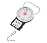 Abaodam Balance de Pêche Mécanique Portable 32 Kg Dynamomètre à Cadran Suspendu Précis Échelle à Ressort Compacte en ABS pour Bagages Fruits Poissons et Usage Extérieur