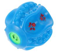 Abaodam Balle à Friandises Interactive pour Chien, Sonore Bleu en Latex | Distributeur de Nourriture, Nettoyage des Dents, Stimule L'activité Physique, pour Chien et Animal Domestique