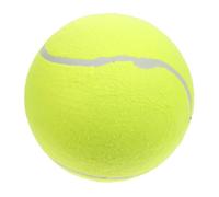 Abaodam Balle de Tennis Géante Gonflable pour Chien Texture Apaisante et Caoutchouc Léger 20 Cm Jeu Quotidien des Animaux de Compagnie