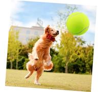 Abaodam Balle de Tennis Géante pour Chien Résistant Extérieur Intérieur Balle à Mâcher Nylon Vert