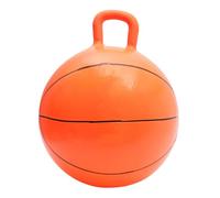 Abaodam Balle Sauteuse pour Garçon et Filles en Matériau Sûr, Ballon Gonflable à Motif Basket Poignée, Rebondissant Épais pour Jeux D'extérieur et Motricité, pour Garçons et Filles