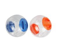 Abaodam Balles Interactives pour Hamster en Plastique, Lot de 2, Forme Boule, pour Renforcer L'amitié et Garder Votre Hamster Heureux Couleur Aléatoire