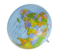 Abaodam Ballon de Plage Gonflable en PVC 40 Cm, Globe Terrestre Éducatif, D’extérieur pour Garçon et Filles, Balle Rebondissante pour Fête et Loisirs en Plein Air