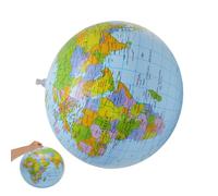 Abaodam Ballon de Plage Gonflable PVC 40 Cm, Globe Terrestre Éducatif, D'été pour Garçon et Filles, Balle de Jeu Extérieure, Fournitures de Loisirs Aquatiques