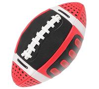 Abaodam Ballon de Rugby pour Garçon Fille PU Professionnel pour Entraînement Ballon de Rugby Aux Chutes Accessoire de Sport Plein Air pour Garçon Fille Rouge