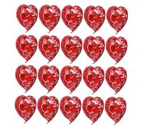 Abaodam Ballons en Film Aluminium Rouge 18 Pouces Forme Cœur 20 Pièces pour Décoration de Fête Mariage Saint-valentin Anniversaire