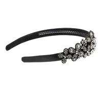 Abaodam Bandeau Cheveux Femme Chic en Tissu Orné de Cristaux, Large Bandeau la Mode pour Diverses Activités et Occasions Spéciales, Maintien des Cheveux
