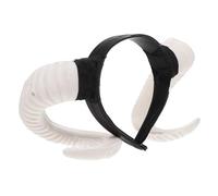 Abaodam Bandeau Cheveux Lumineux en Plastique Blanc Cornes pour Halloween, Accessoire Original et Adorable pour Festival Fantôme et Décoration de Cheveux