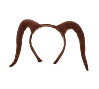 Abaodam Bandeau Cornes de Chèvre Peluche pour Cosplay Accessoire Animal Réaliste et Confortable Style Polyvalent pour Garçon Fille et Adultes Halloween et Fêtes à Thème