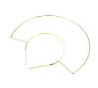 Abaodam Bandeau Lumineux Doré en Fer Facile à Porter, Couronne Halo Créative pour Fêtes et Engagements, Accessoire de Coiffure Unique et Polyvalent