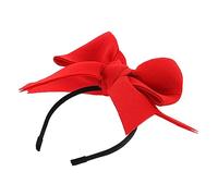 Abaodam Bandeau pour Chien à Nœud Rouge Élastique en Tissu Léger Bandeau Décoratif pour Festival Et Fête Accessoires pour Petits Chiens