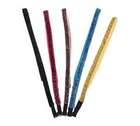 Abaodam Bandeaux de Sport Élastiques et Antidérapants 5 Pièces pour Garçon et Filles en Tissu, Fins Effet Brillant, Confortables pour Séances de Gym et Événements Sportifs