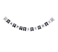 Abaodam Banderole D'anniversaire Garçon et Filles en Papier Fanion Panda Décoration Unique et Élégante pour Fête D'anniversaire pour Party D'anniversaire