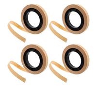 Abaodam Bandes de Monnaie en Papier Kraft pour Gestion de Billets, 4 Rouleaux de Sangles pour Banques, Intégration Facile Outils, Organisation des Espèces