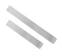 Abaodam Bandes Métalliques Adhésives Design Minimaliste Robuste 2pcs en Fer Argenté pour Tableau D'affichage Photo et Mémo Maison