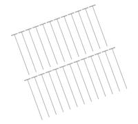 Abaodam Barres de Porte en Fer pour Cage à Pigeons Lot de 25 Tringles Unidirectionnelles Résistantes aux Intempéries Accessoires pour Entrée de Cages D’Oiseaux et Pigeons Voyageurs Pièges