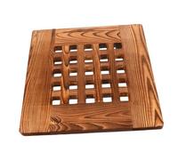 Abaodam Base de Pot à Fleurs de Roue Universelle étagère roulettes Support de Pot de Fleurs Mobile Support de Pot de Fleurs Vintage bac à jardinière avec Roue Plateau de jardinière Bois