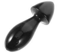 Abaodam Bâton de Massage et Points D’acupuncture Forme Champignon en Corne de Buffle Noir Léger et Multifonctionnel, Outil de Massage Gua Sha pour Visage