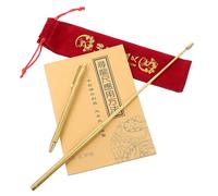 Abaodam Bâtons de Radiesthésie Télescopiques Laiton Rétractables avec Housse Baguettes Sourcier Flexibles pour Géobiologie Recherche Eau et Objets Perdus Portable